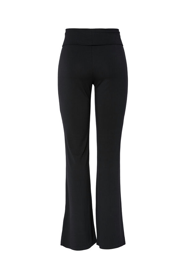 Pieces Pantal&oacute;n el&aacute;stico negro