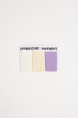 Women'secret Pack 3 tangas algod&oacute;n logo amarillo