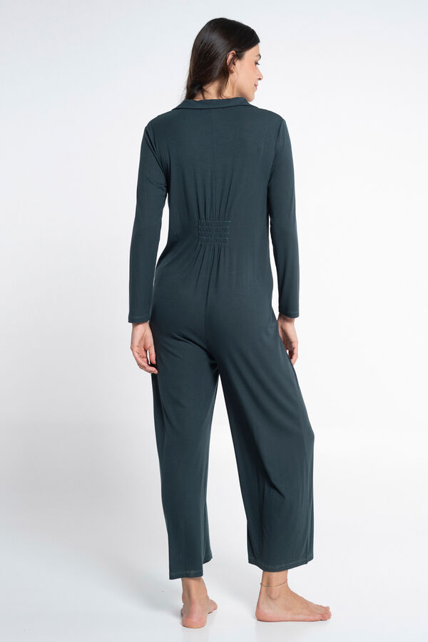 Ohma! Mono lactancia con cuello camisero verde