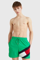 Tommy Hilfiger Ba&ntilde;ador largo medio bandera verde