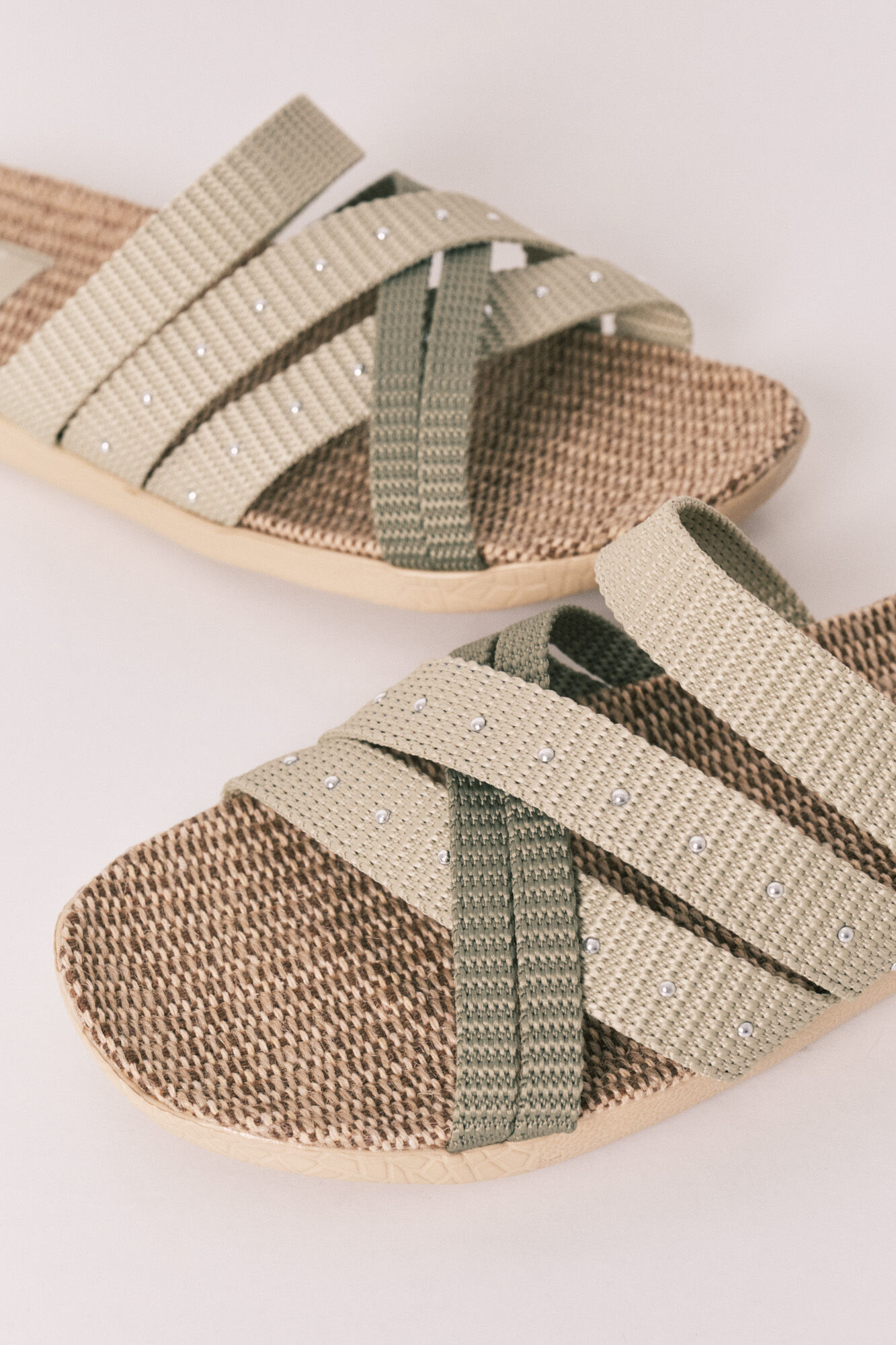 Women'secret Sandalias tiras verde