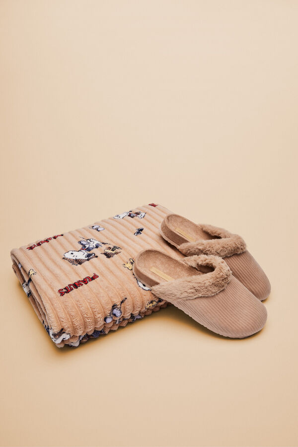 Women'secret Manta tacto suave Snoopy nude