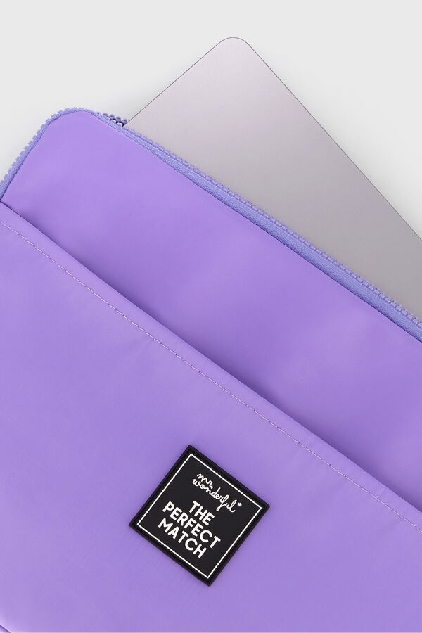 Mr. Wonderful Funda de port&aacute;til 13-14" fucsia The perfect match estampado