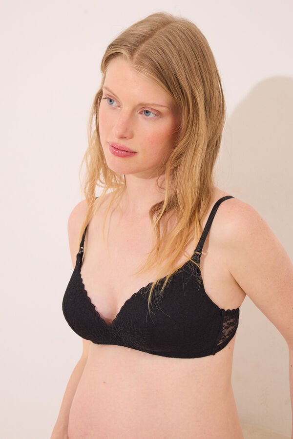 Women'secret LOVELY ' maternity ' soutien de renda preta preto