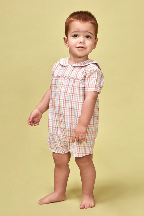 Gocco Pijama cuadros blanco blanco