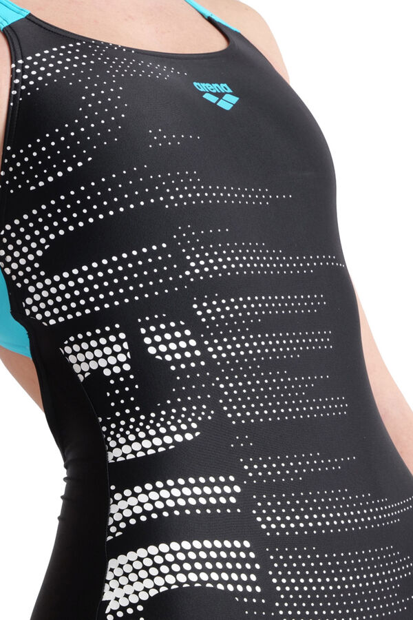Arena Ba&ntilde;ador deportivo arena para mujer Graphic Swim Pro Back Bra negro