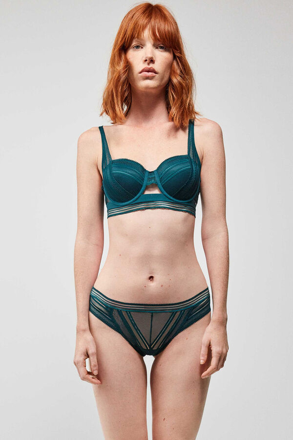 Gisela Suti&atilde; balconette com aro verde