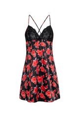 Dorina Vestido floral Anahi negro