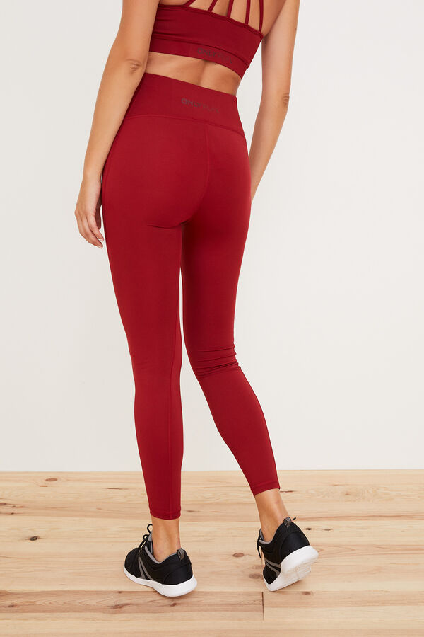Only Play Legging largo el&aacute;stico rojo
