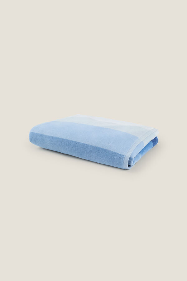 Textura Toalla de playa jacquard azul