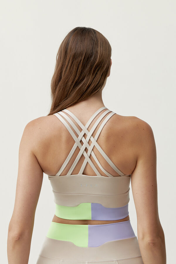 Born Living Yoga Top Kalinda Tan beige