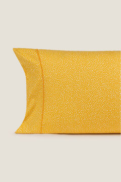 Womensecret Capa almofada pontinhos algodão percal 45 x 95 cm. amarelo