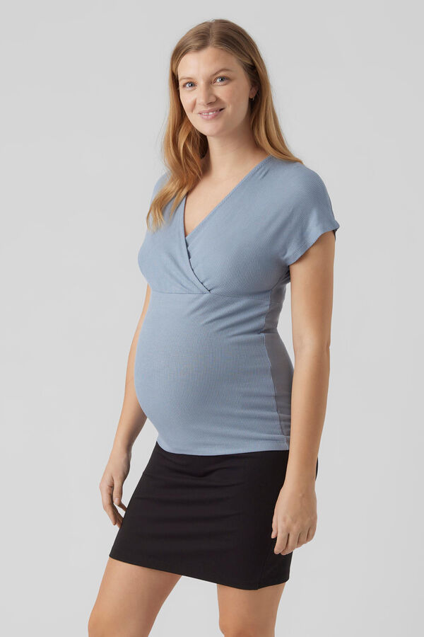 Womensecret Top de punto maternity 2 funciones azul