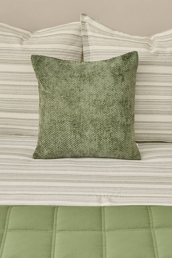 Textura Capa de edredom texturizada verde