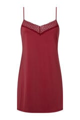 Calvin Klein Camisola satinada con detalles de encaje.  rojo