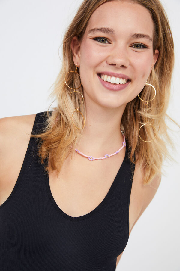 HI&BYE Crop top decote V sem costuras branco preto