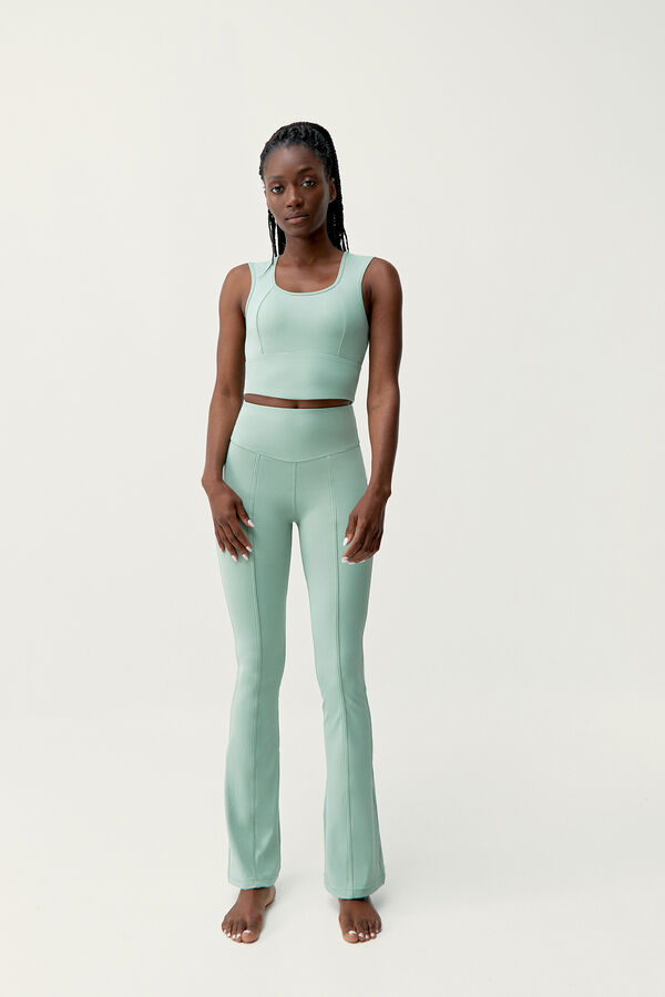 Born Living Yoga Top Alisha Old Green bege