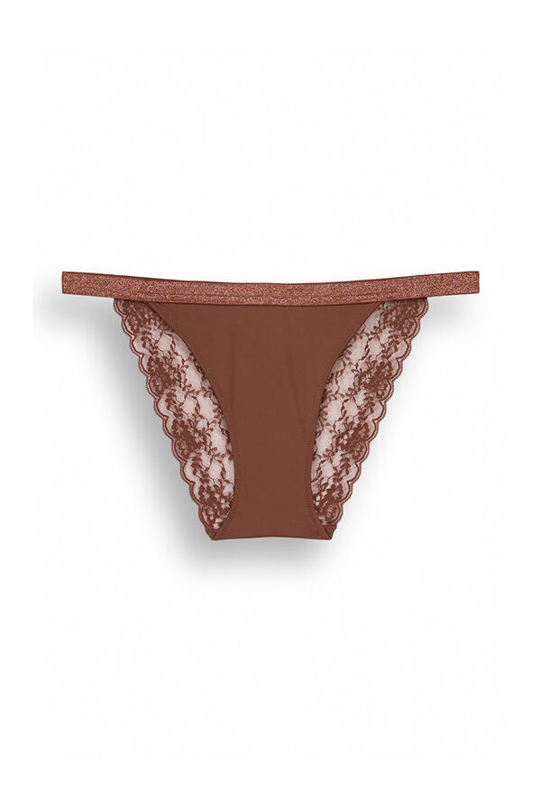 Women'secret Cuequinha cl&aacute;ssica l&uacute;rex castanha cru