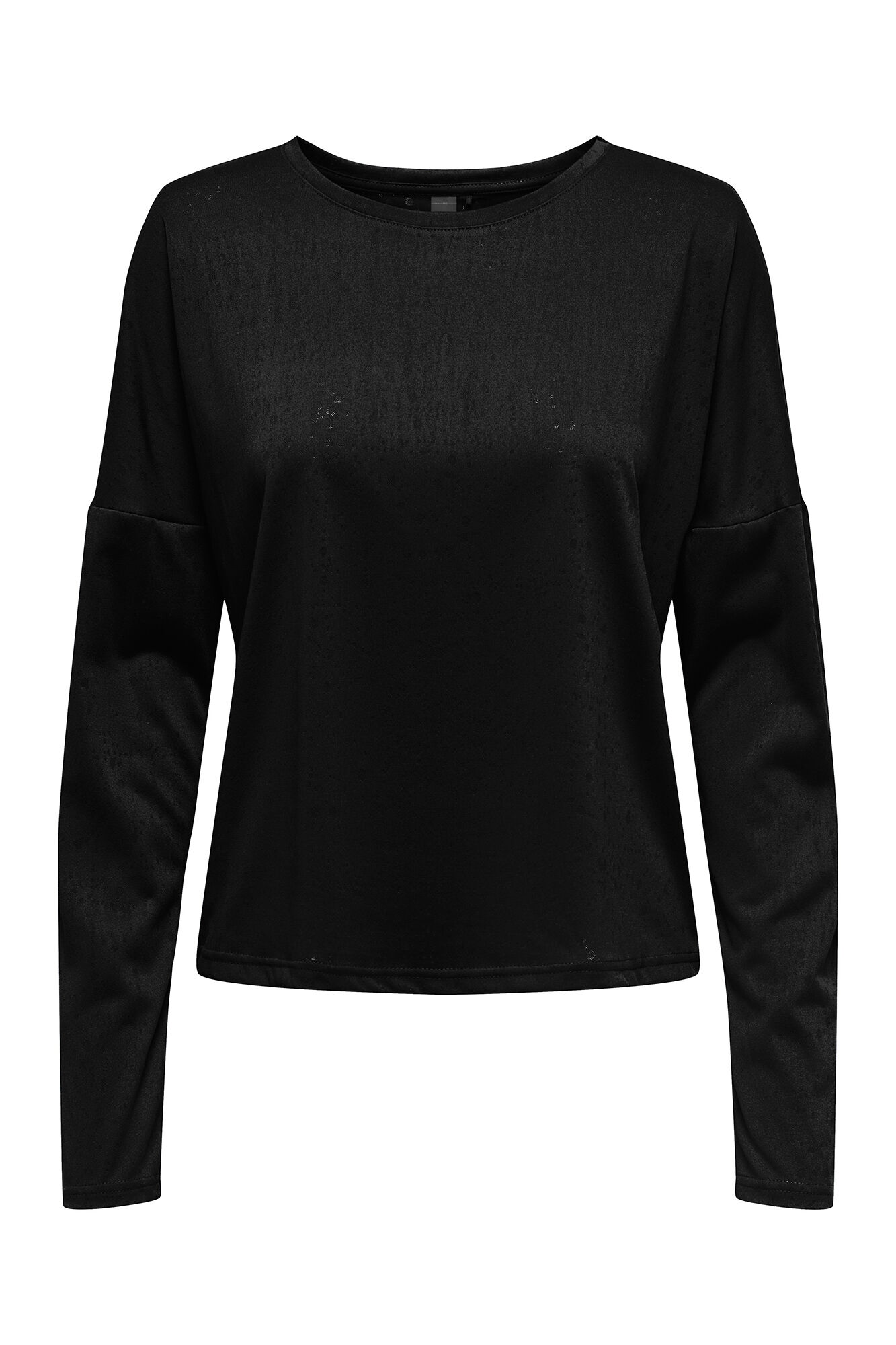 Only Play T-shirt de manga comprida com gola redonda e tecido com efeito &aacute;gua.