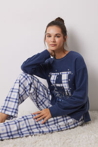 Women'secret Pijama polar cuadros Harry Potter