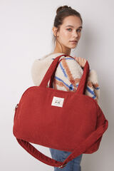 Women'secret Bolsa de viagem grande de veludo Snoopy vermelho