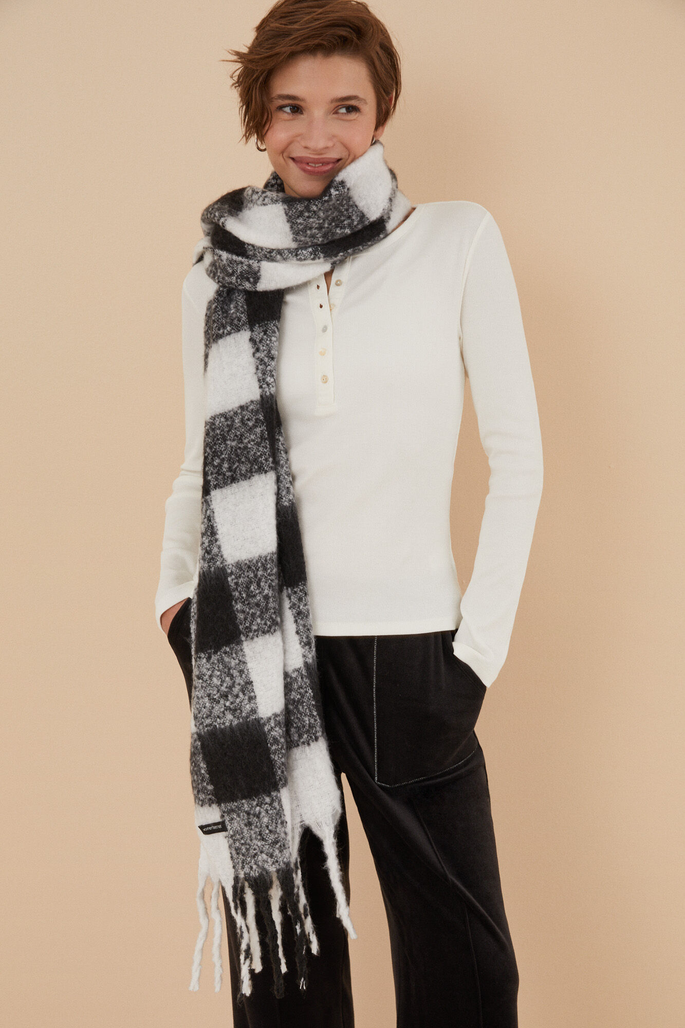 Women'secret Cachecol quadrados Snoopy mohair