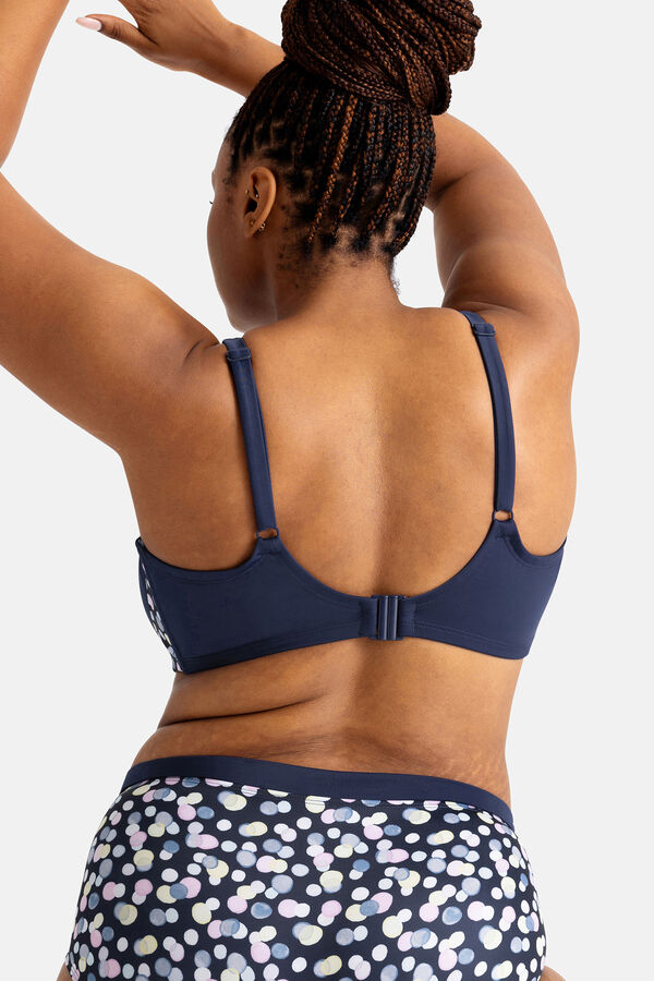 Dorina Top de biquíni não almofadado azul