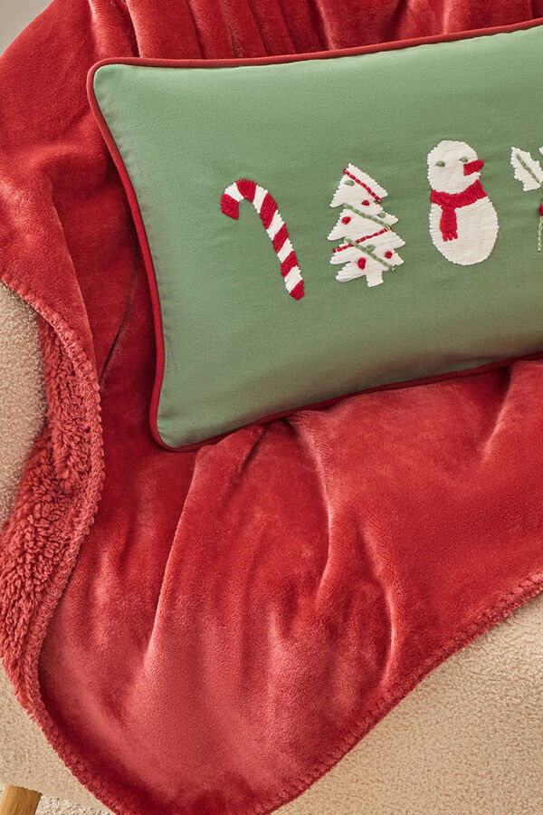 Textura manta de polar castanho