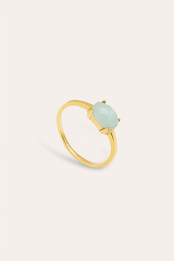 Singularu Anillo Valentina Acero Ba&ntilde;o Oro 10 amarillo