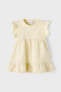 Womensecret Vestido de bebé niña con detalle volante amarillo