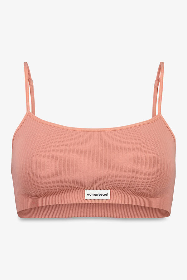 Women'secret Top canal&eacute; seamless rosa rosa