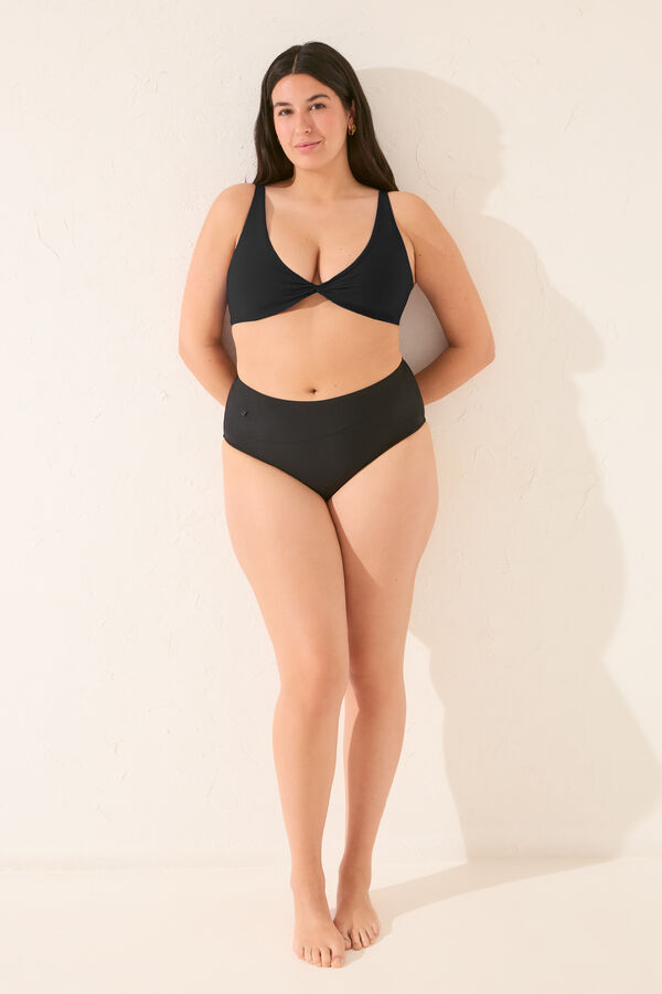 Women'secret Top biquíni halter preto preto