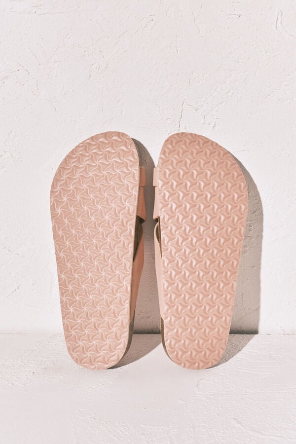 Women'secret Sandalia bio tiras cruzadas rosa rosa