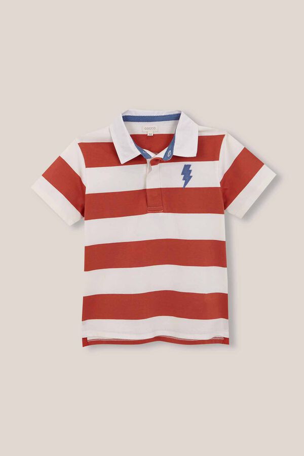 Gocco Polo riscas branco branco