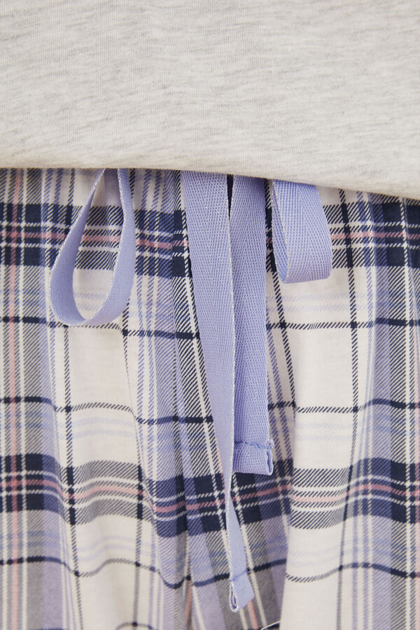 Women'secret Pijama 100% algod&oacute;n Mafalda gris