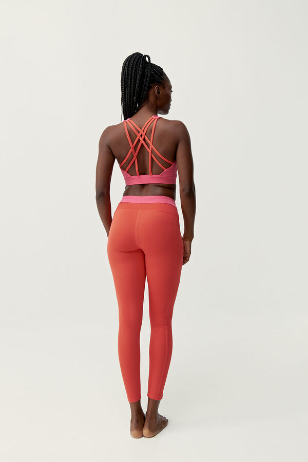 Born Living Yoga Legging Navani Coral Bright/Fuxia Bright borgonha