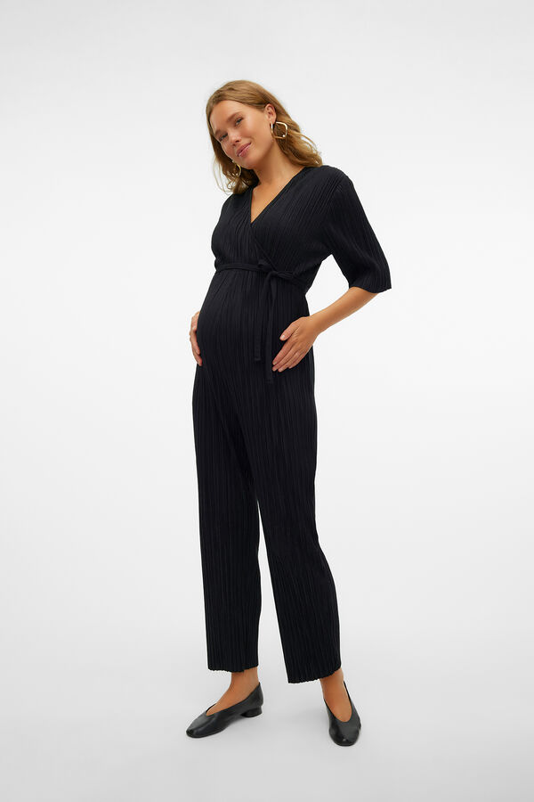 Mamalicious Macacão comprido maternity e amamentação  preto