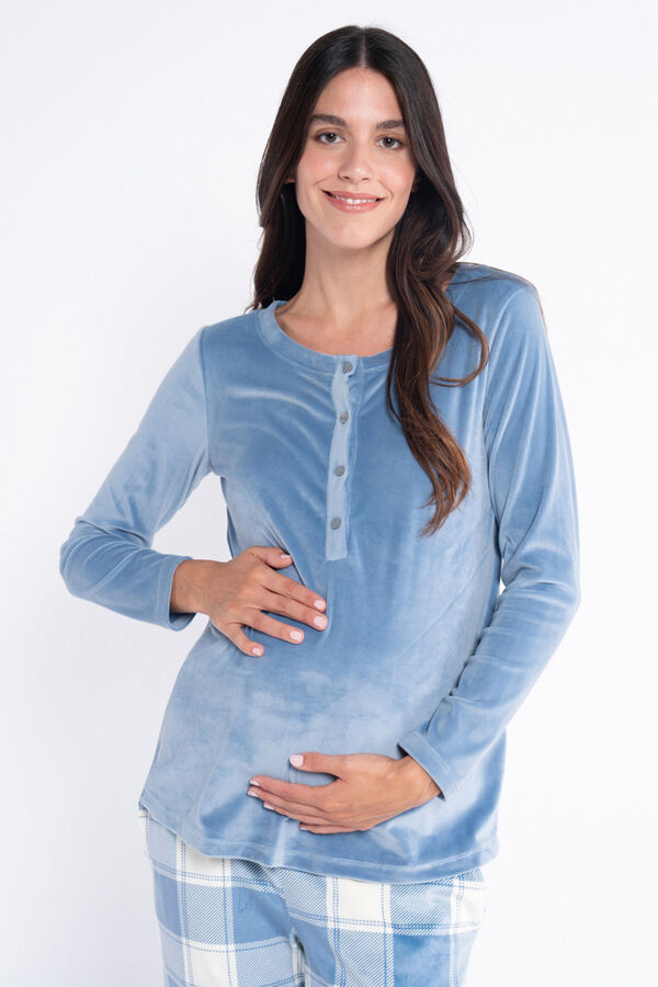 Ohma! Pack pijama tondosado azul