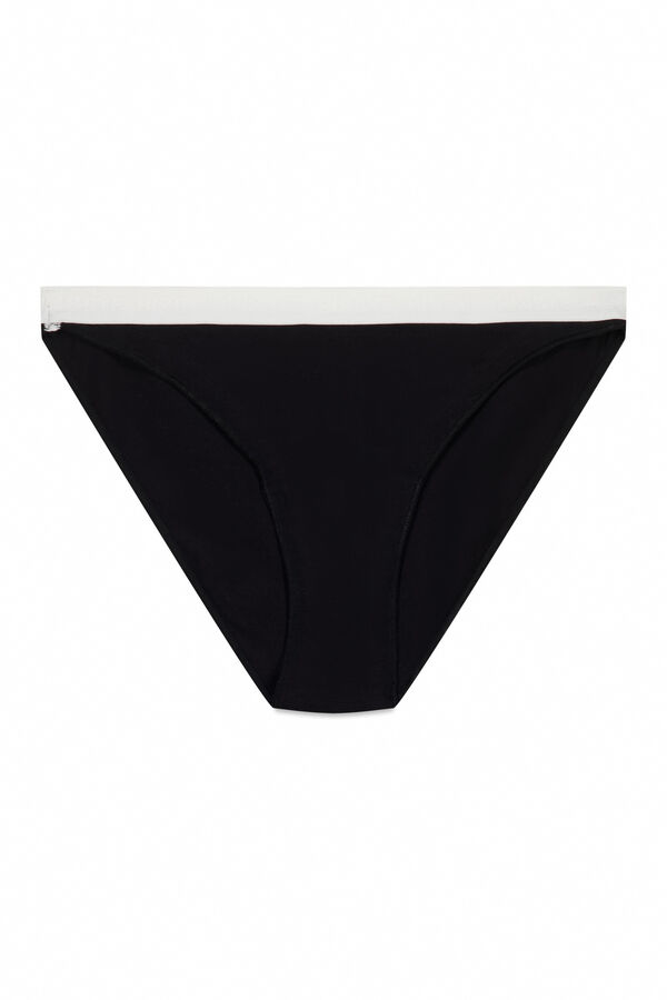 HI&BYE Pacote com 3 cuecas cl&aacute;ssicas em branco, cinza e preto branco