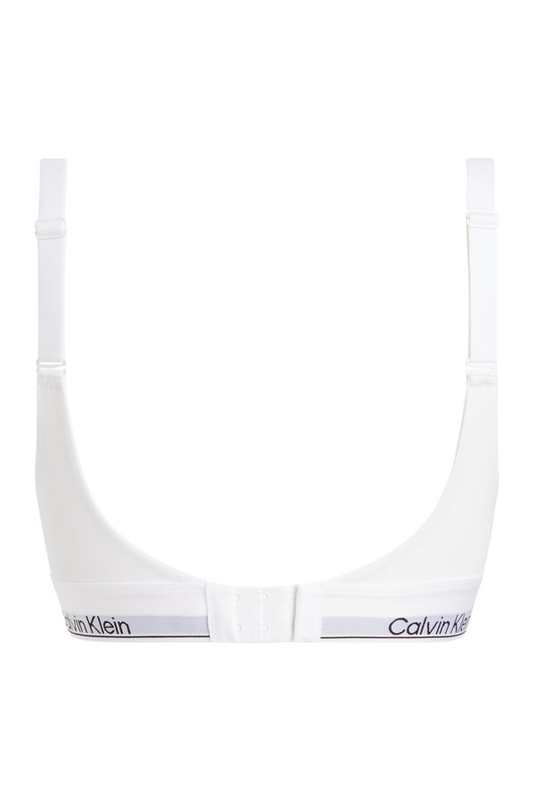 Calvin Klein bralette com logo CK branco