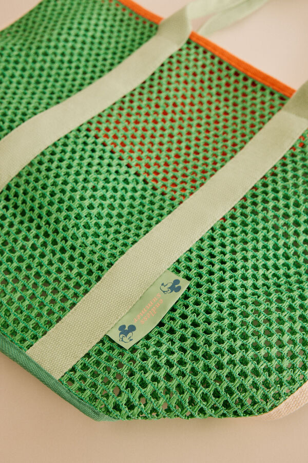 Women'secret Saco grande r&aacute;fia verde verde