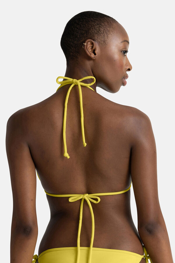 Dorina Top de bikini triangular amarillo