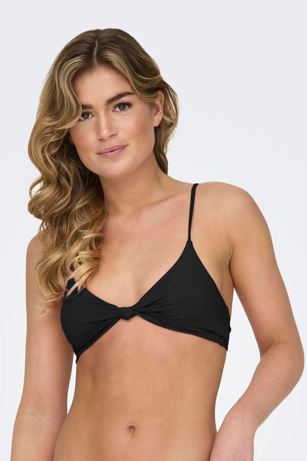 Only Top bikini nudo negro
