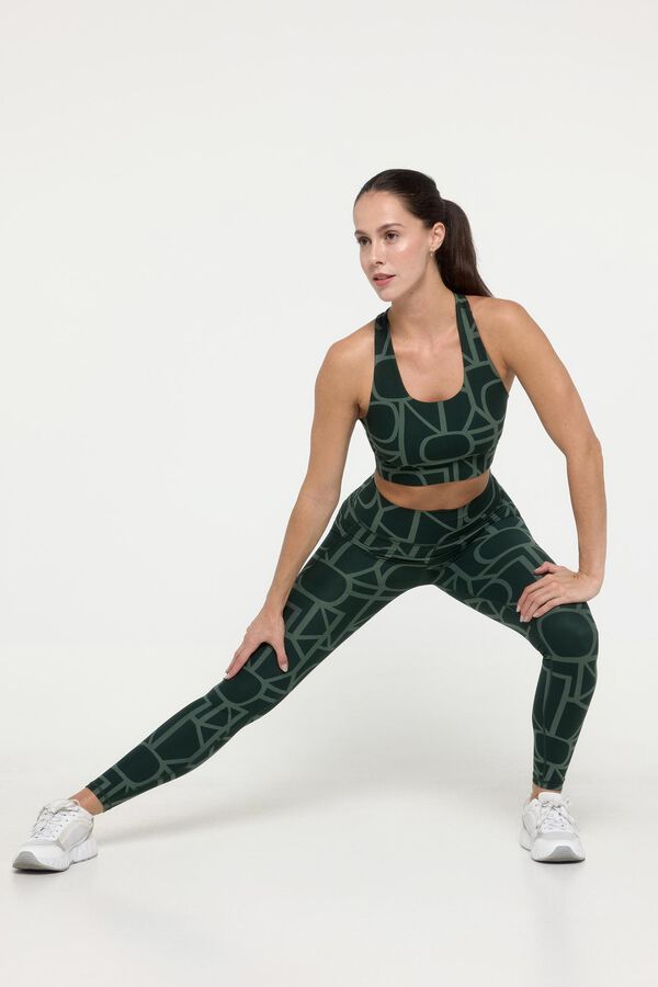 Only Play Leggings de cintura alta y bolsillo lateral turquesa