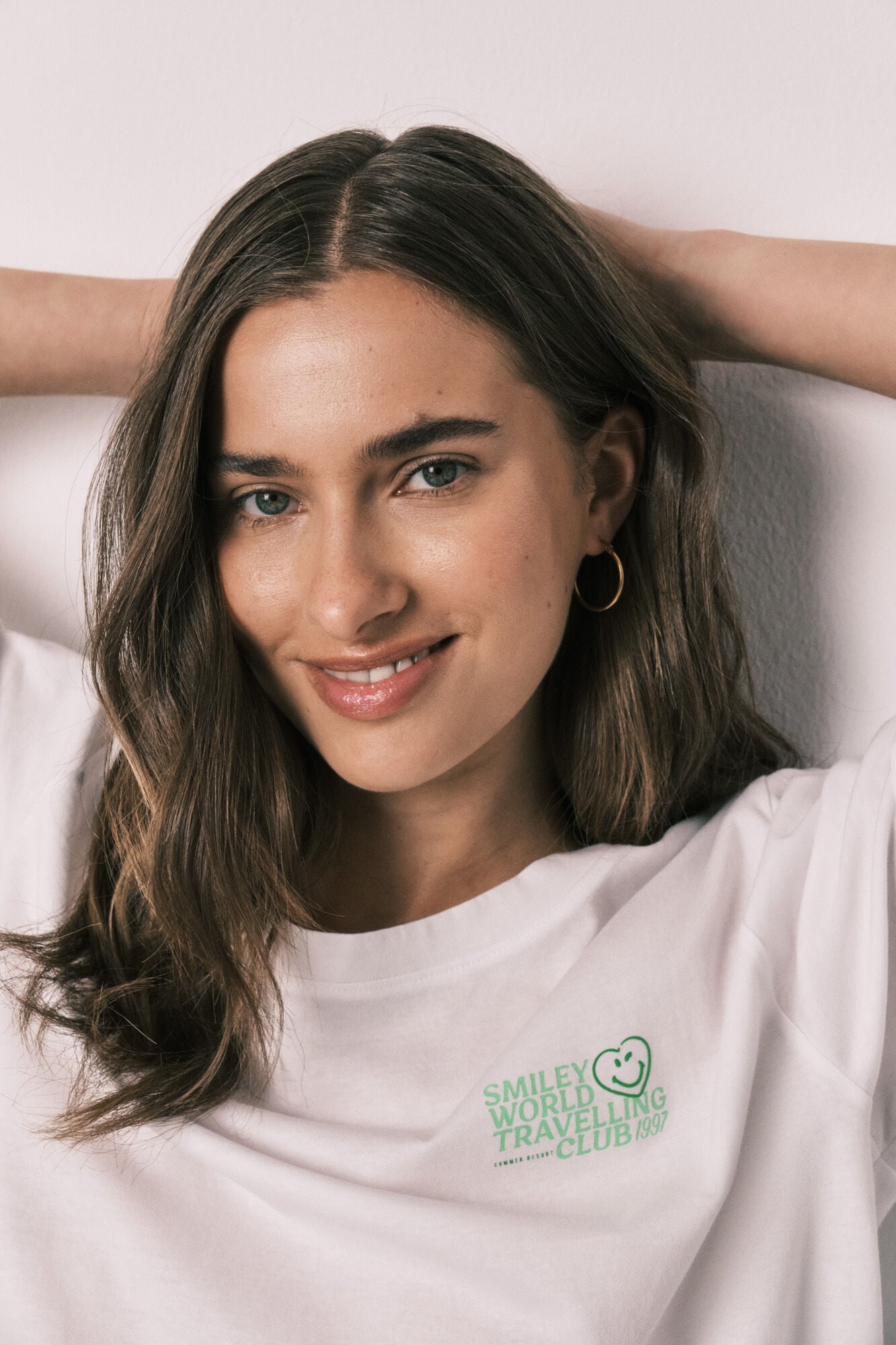 Women'secret Pijama curto em algod&atilde;o SmileyWorld&reg; branco