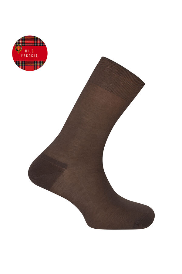 Punto Blanco Meias curtas lisas castanho