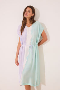 Women'secret Vestido largo tie-dye viscosa