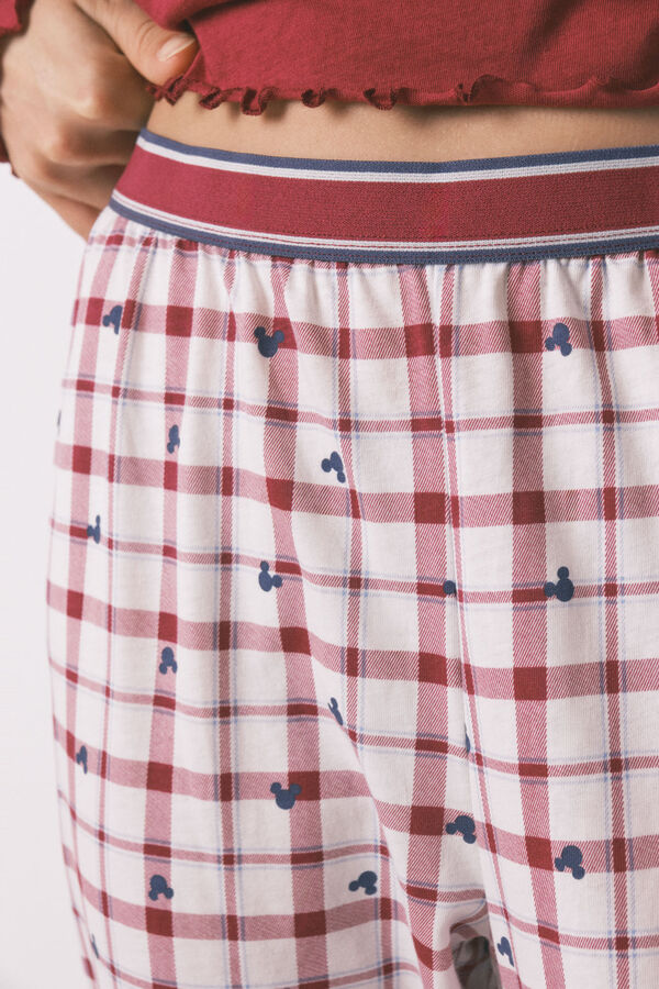 Women'secret Pijama largo algod&oacute;n Mickey rojo rojo