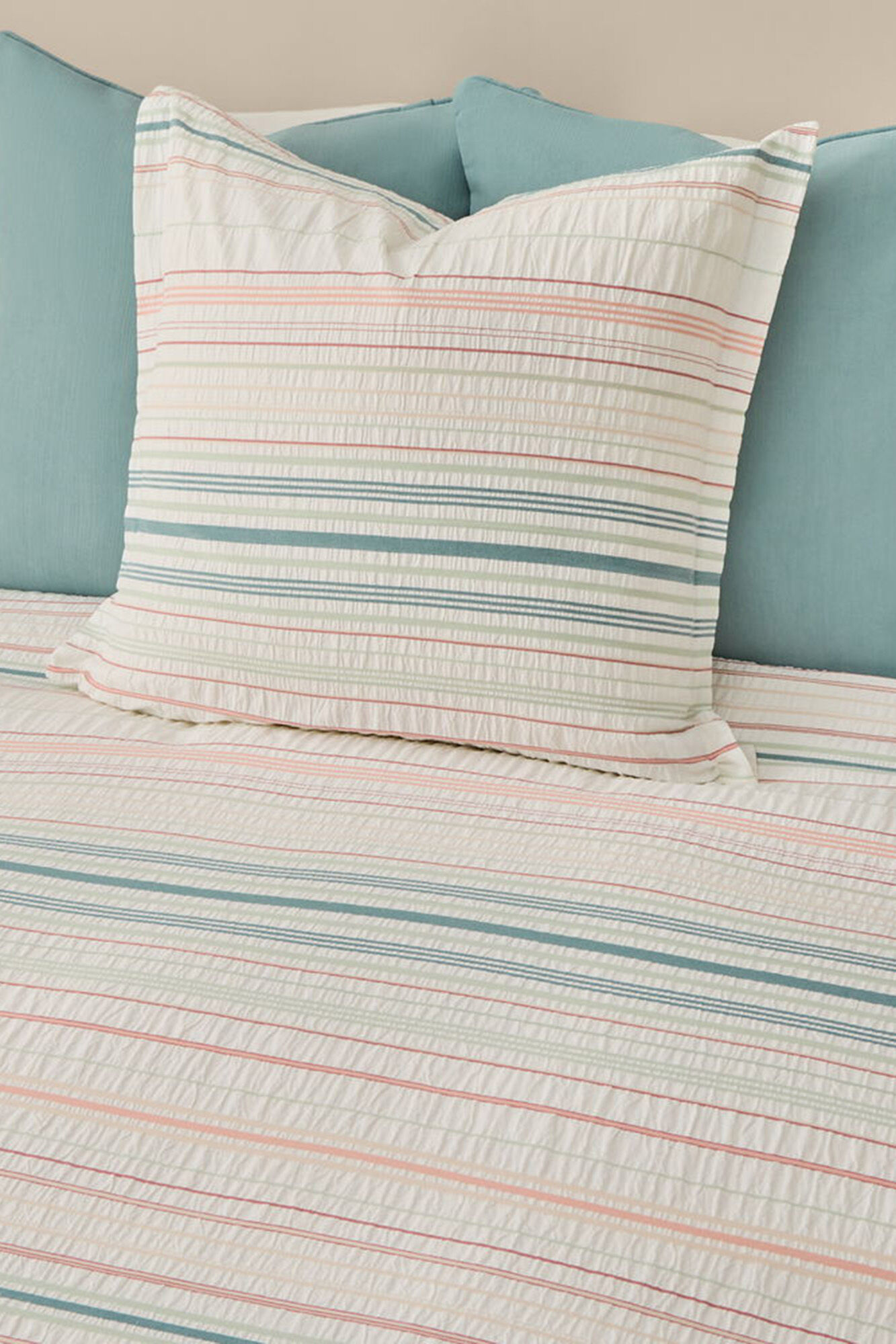 Textura Funda n&oacute;rdica rayas seersucker