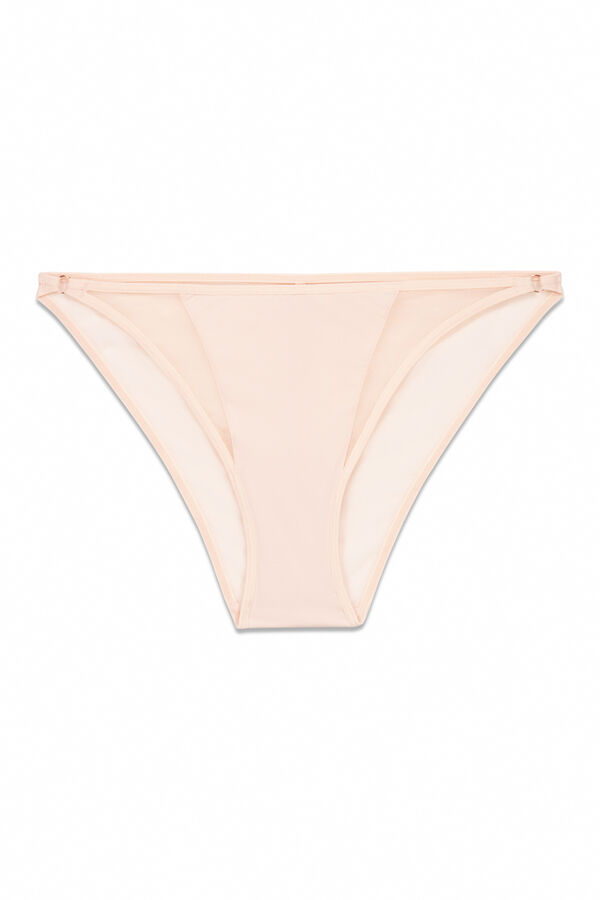 Women'secret Cueca cl&aacute;ssica de tule microfibra rosa rosa